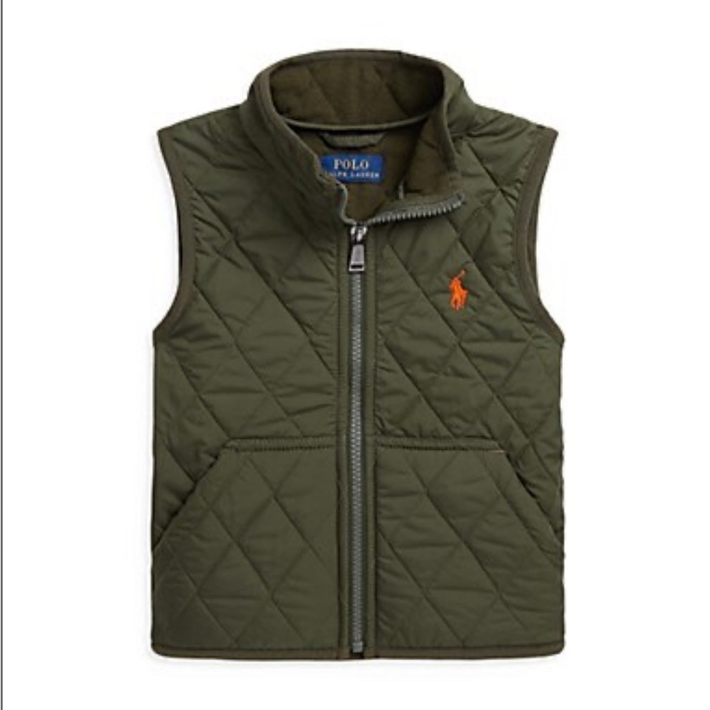 Polo by Ralph Lauren Olive Green Quilted Vest